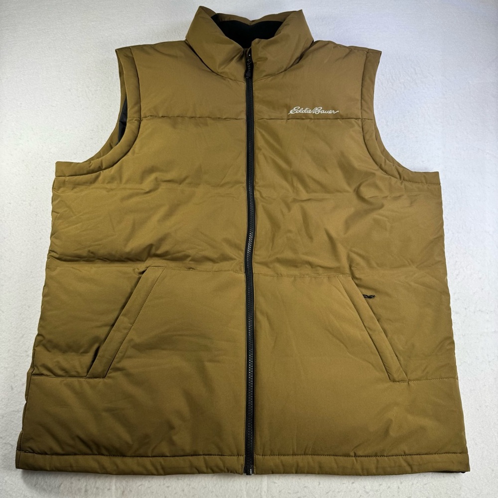 Eddie Bauer Men’s XL Glacier Peak Seamless Stretch Vest Hazelnut
